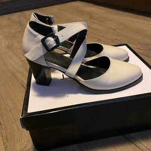 Korean brand white heels!